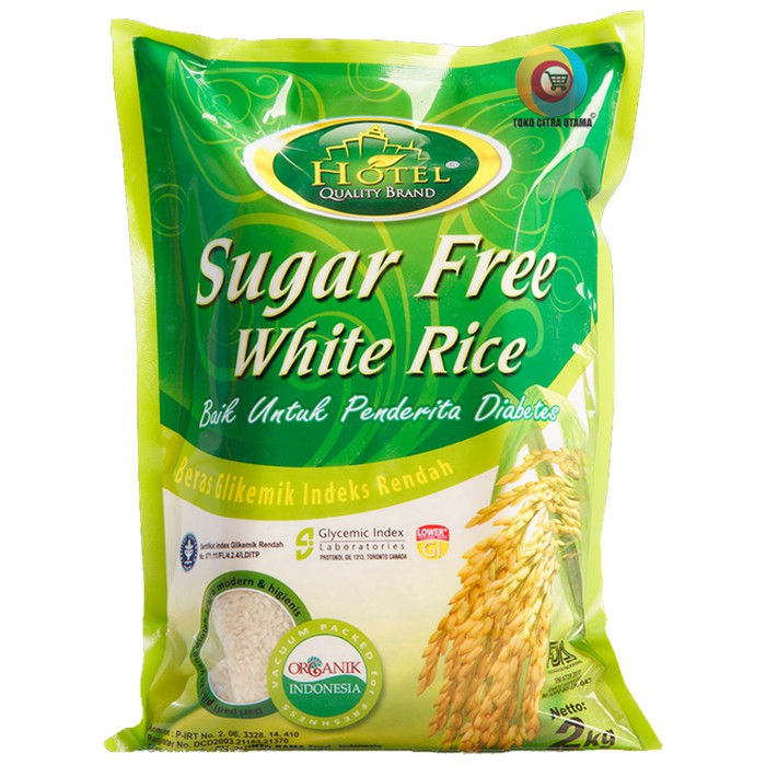 Beras Hotel Sugar Free White Rice Beras Organik 2 Kg